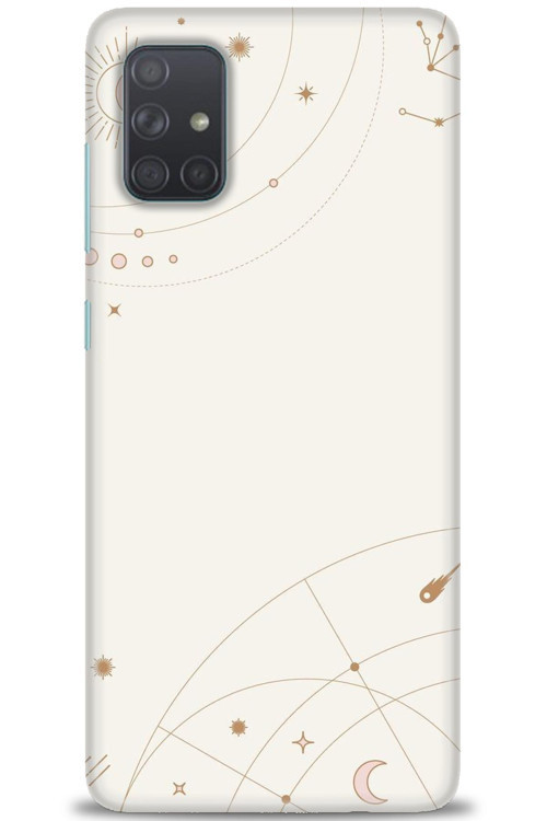 Samsung Galaxy A51 Kılıf HD Baskılı Kılıf - Yıldız Haritası
