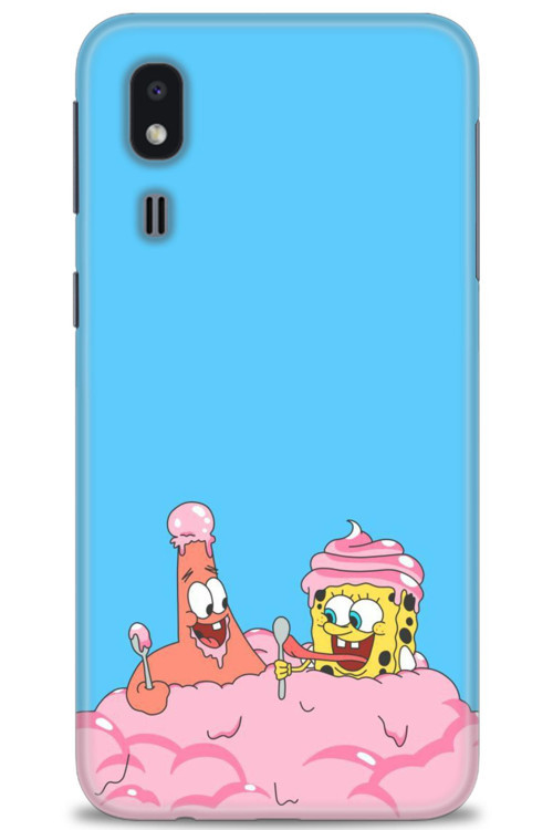 Samsung Galaxy A2 Core Kılıf HD Baskılı Kılıf - SpongeBob