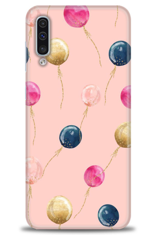Samsung Galaxy A50S Kılıf HD Baskılı Kılıf - Uçan Balonlar
