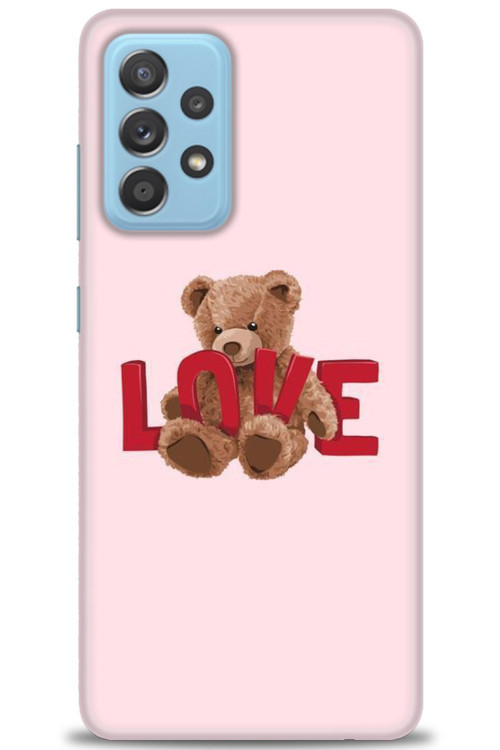 Samsung Galaxy A52s 5G Kılıf HD Baskılı Kılıf - Love Bear