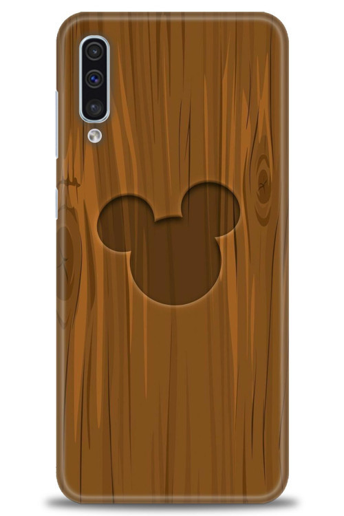 Samsung Galaxy A30S Kılıf HD Baskılı Kılıf - Ahşap Mickey