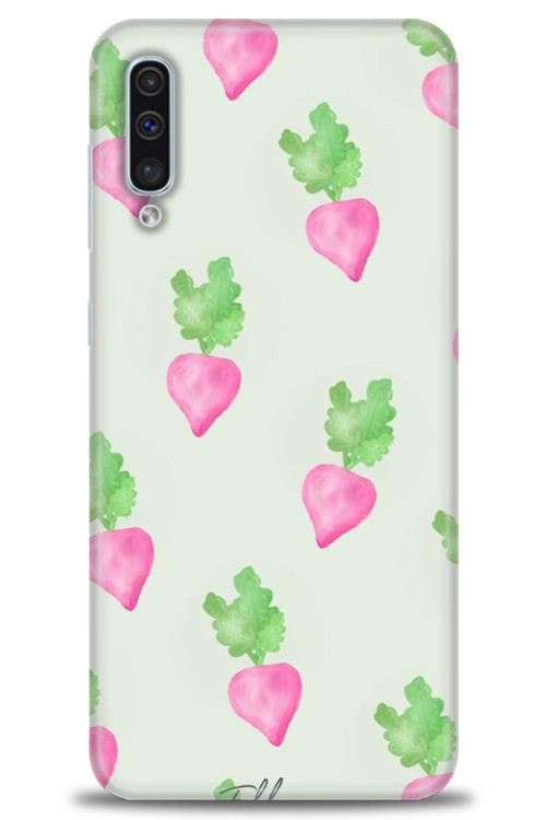 Samsung Galaxy A50S Kılıf HD Baskılı Kılıf - Pembe Havuçlar