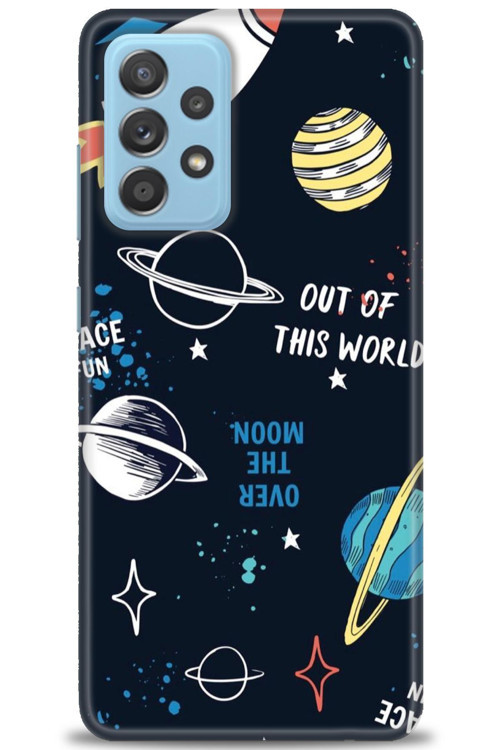 Samsung Galaxy A52s 5G Kılıf HD Baskılı Kılıf - Space Fun