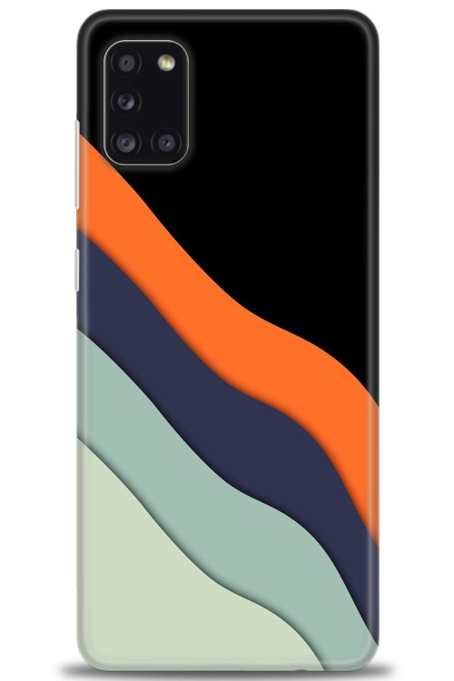 Samsung Galaxy A31 Kılıf HD Baskılı Kılıf - Siyah