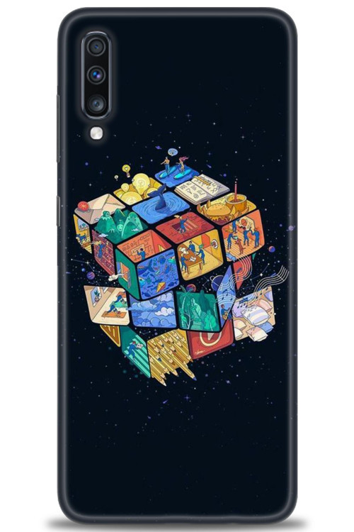 Samsung Galaxy A70 Kılıf HD Baskılı Kılıf - Küplerdeki İnsanlar