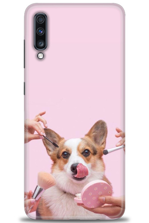 Samsung Galaxy A70 Kılıf HD Baskılı Kılıf - Sevimli Köpek