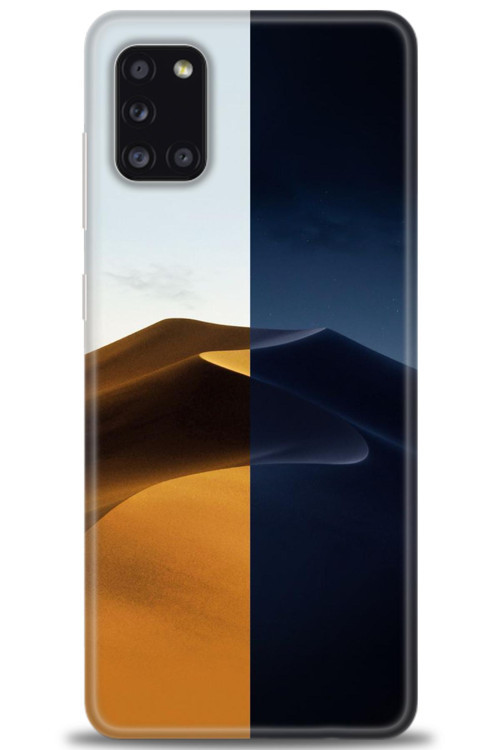 Samsung Galaxy A31 Kılıf HD Baskılı Kılıf - Gece ve Gündüz