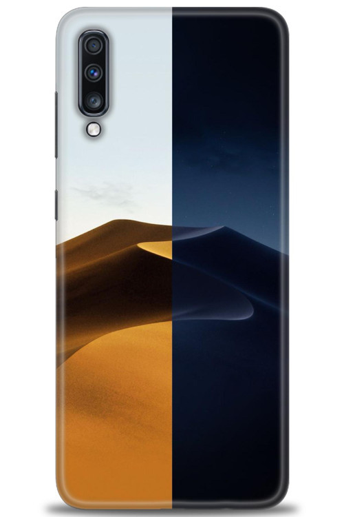 Samsung Galaxy A70 Kılıf HD Baskılı Kılıf - Gece ve Gündüz