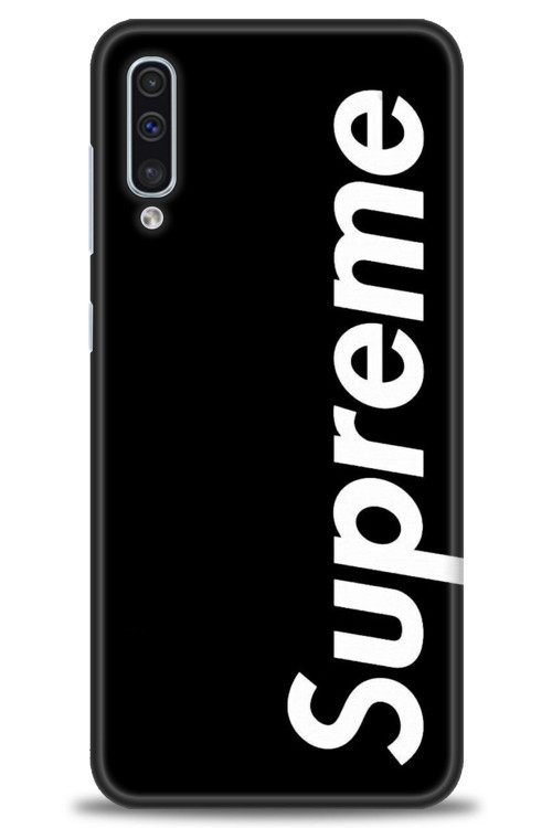 Samsung Galaxy A50 Kılıf HD Baskılı Kılıf - Supreme Siyah