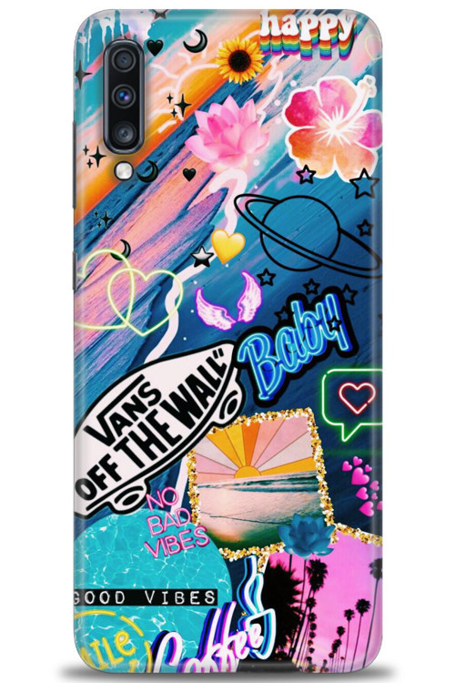 Samsung Galaxy A70 Kılıf HD Baskılı Kılıf - Happy Vans