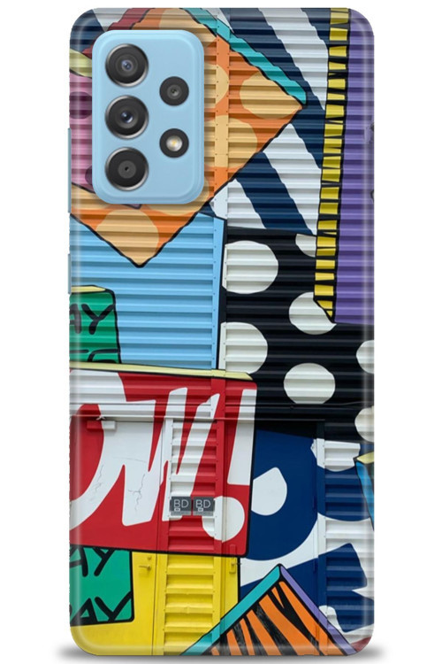 Samsung Galaxy A72 Kılıf HD Baskılı Kılıf - Grafiti