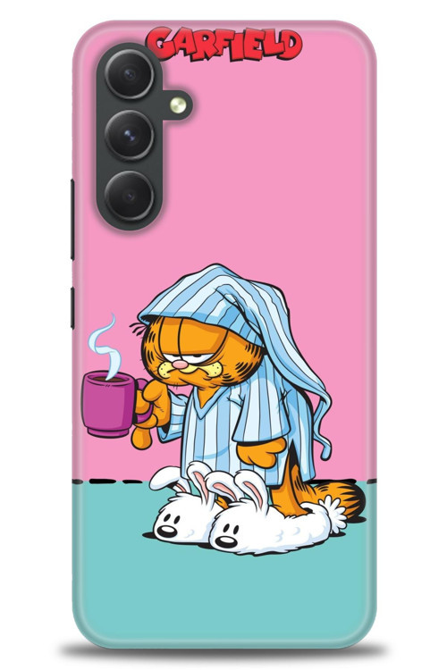 Samsung Galaxy A54 Kılıf HD Baskılı Kılıf - Garfield