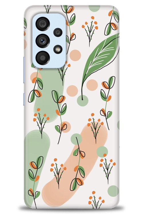 Samsung Galaxy A73 5G Kılıf HD Baskılı Kılıf - Flower Pattern