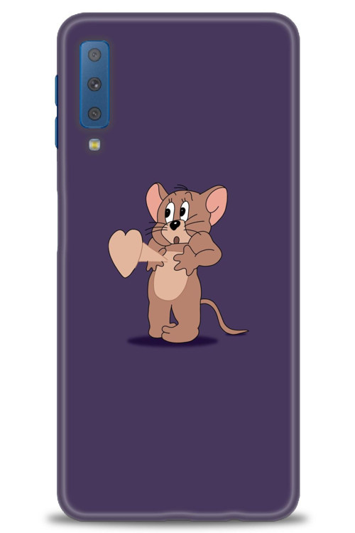 Samsung Galaxy A7 2018 Kılıf HD Baskılı Kılıf - Aşık Jerry