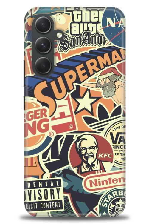 Samsung Galaxy A54 Kılıf HD Baskılı Kılıf - Superman