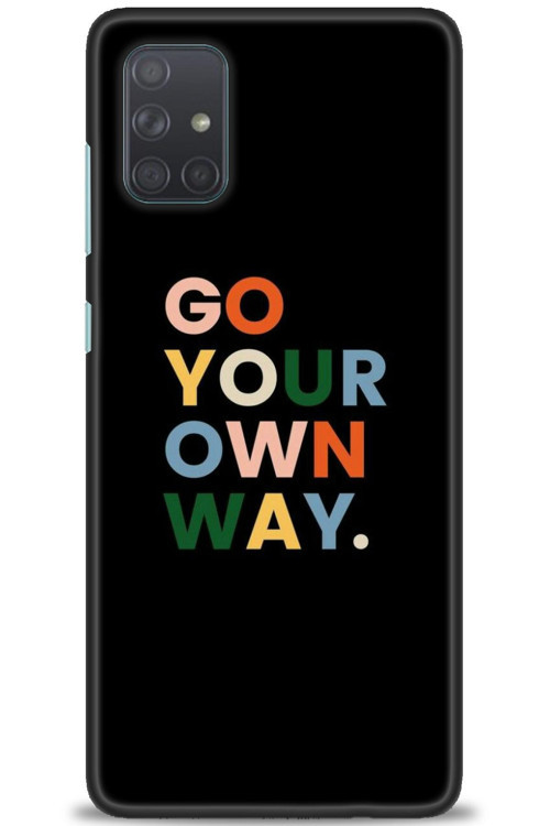 Samsung Galaxy A71 Kılıf HD Baskılı Kılıf - Go Your
