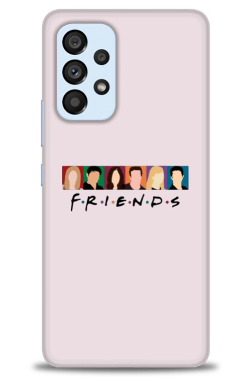 Samsung Galaxy A53 5G Kılıf HD Baskılı Kılıf - Renkli Friends
