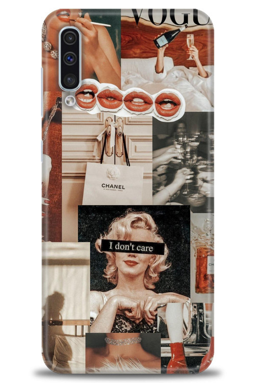 Samsung Galaxy A50 Kılıf HD Baskılı Kılıf - I Dont Care