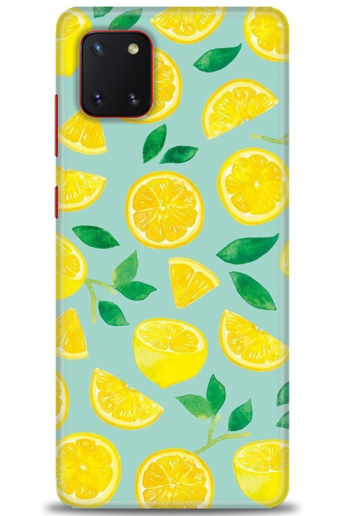 Samsung Galaxy A81 / Note 10 Lite Kılıf HD Baskılı Kılıf - Limon Dilimleri