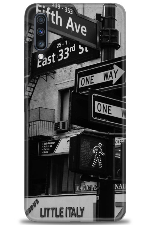 Samsung Galaxy A70 Kılıf HD Baskılı Kılıf - One Way