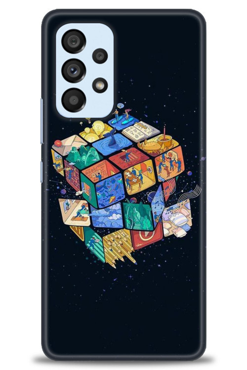 Samsung Galaxy A53 5G Kılıf HD Baskılı Kılıf - Küplerdeki İnsanlar
