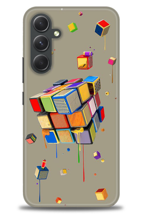 Samsung Galaxy A54 Kılıf HD Baskılı Kılıf - Zeka Küpü