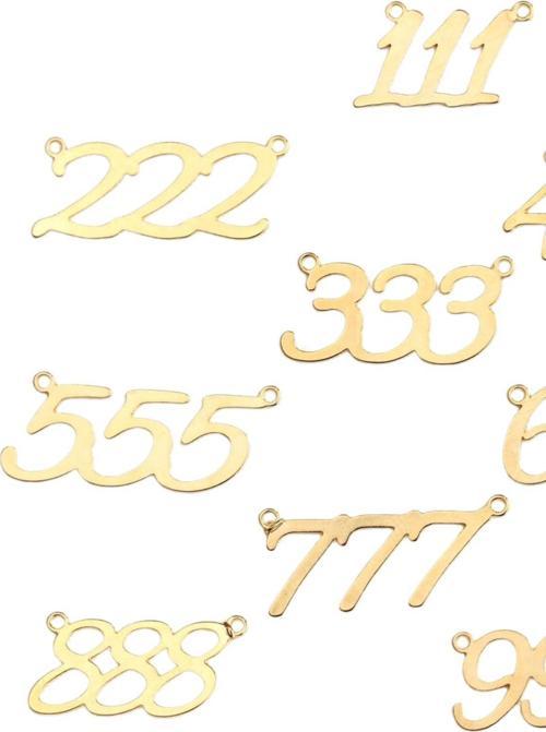 Angel Number Şans Numara Kolyesi 925 Ayar Gümüş Zincirli Gold Kolye Kişiye Özel Tasarım