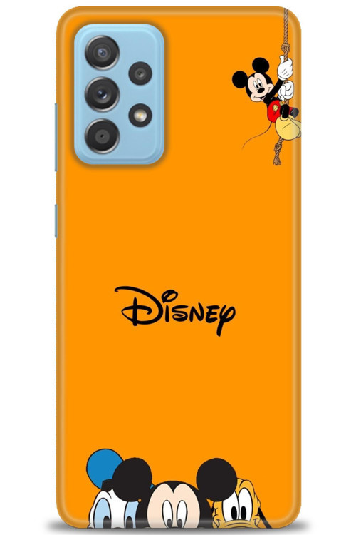 Samsung Galaxy A52s 5G Kılıf HD Baskılı Kılıf - Turuncu Disney