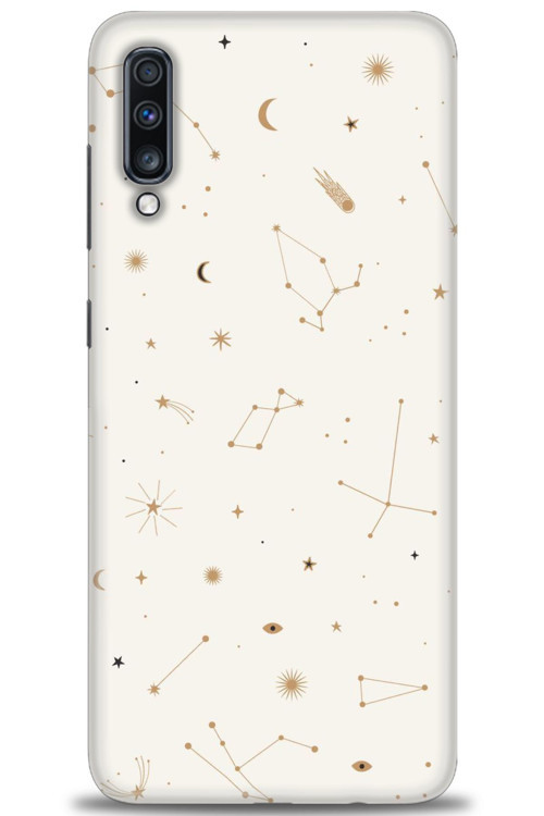 Samsung Galaxy A70 Kılıf HD Baskılı Kılıf - Yıldız Haritası