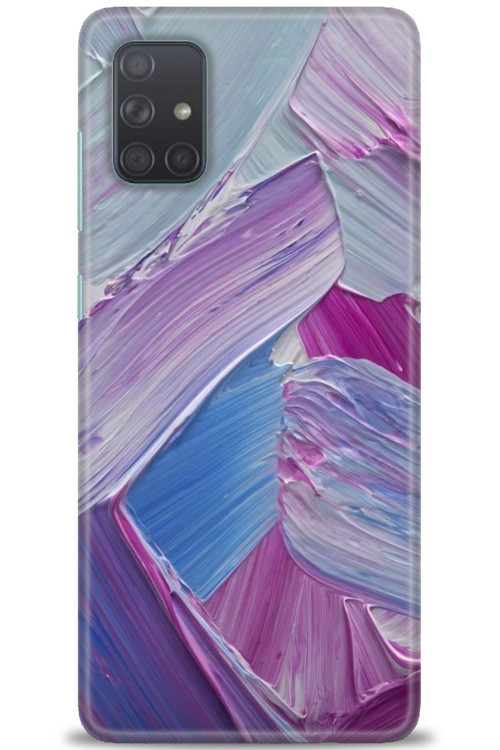 Samsung Galaxy A71 Kılıf HD Baskılı Kılıf - Purple