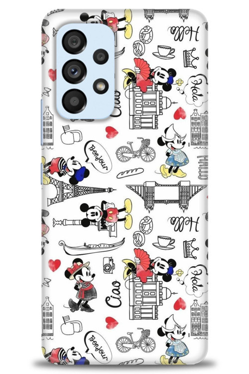 Samsung Galaxy A53 5G Kılıf HD Baskılı Kılıf - Mickey Şehirde