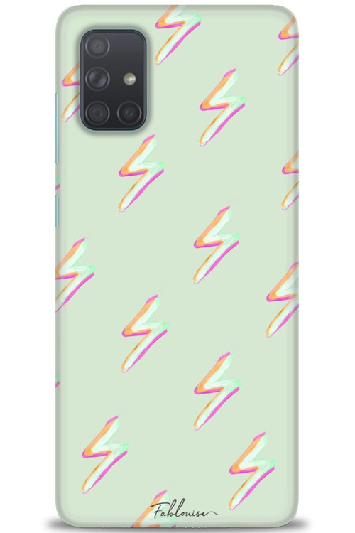Samsung Galaxy A71 Kılıf HD Baskılı Kılıf - Şimşekler