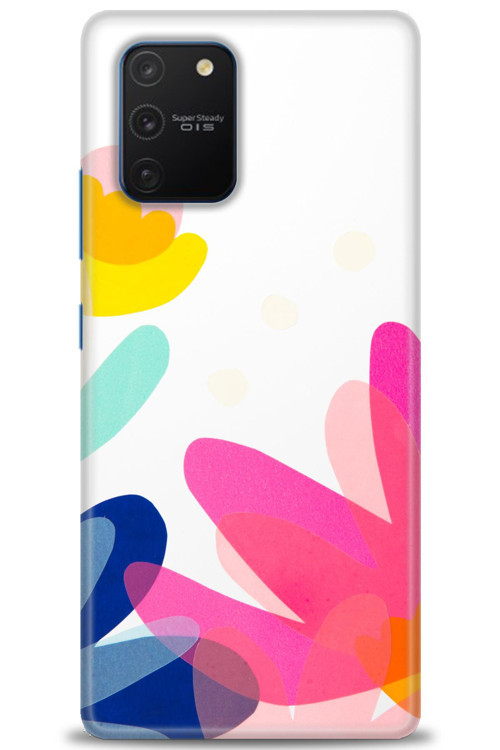 Samsung Galaxy A91 / S10 Lite Kılıf HD Baskılı Kılıf - Çiçekk