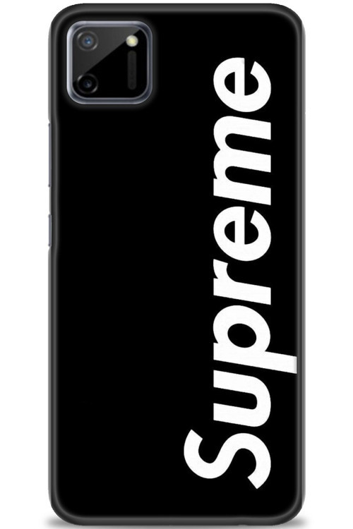 Realme C11 Kılıf HD Baskılı Kılıf - Supreme Siyah