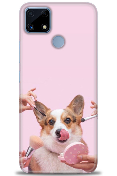 Realme C25 Kılıf HD Baskılı Kılıf - Sevimli Köpek
