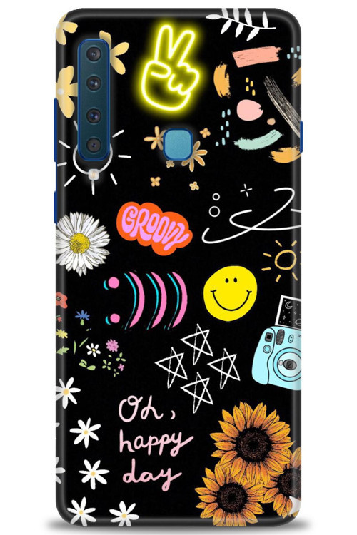 Samsung Galaxy A9 2018 Kılıf HD Baskılı Kılıf - Happy Day
