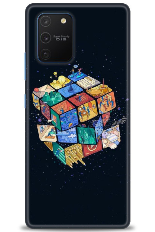Samsung Galaxy A91 / S10 Lite Kılıf HD Baskılı Kılıf - Küplerdeki İnsanlar
