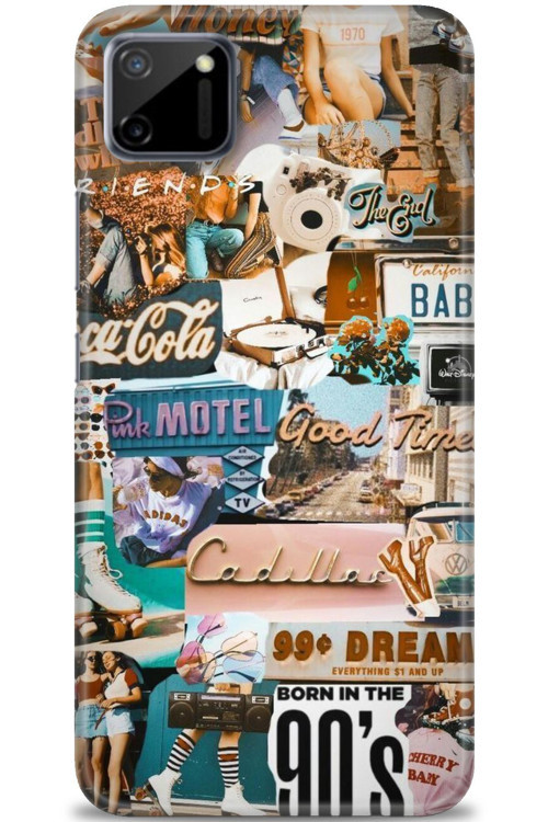 Realme C11 Kılıf HD Baskılı Kılıf - Pink Motel
