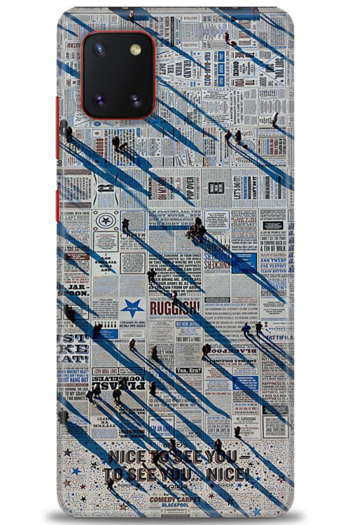 Samsung Galaxy A81 / Note 10 Lite Kılıf HD Baskılı Kılıf - Gazete