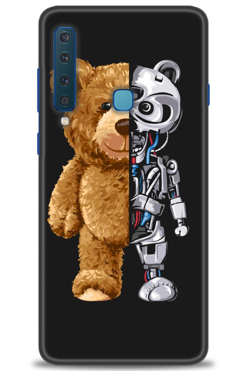Samsung Galaxy A9 2018 Kılıf HD Baskılı Kılıf - Ayı ve İskeleti