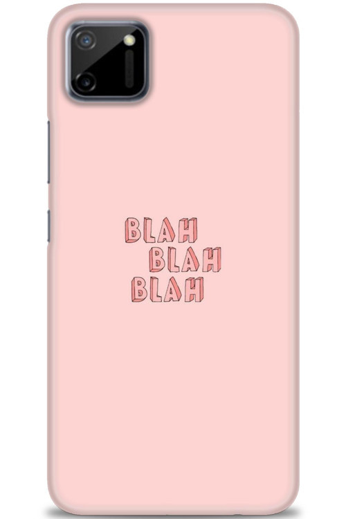 Realme C11 Kılıf HD Baskılı Kılıf - Blah Blah