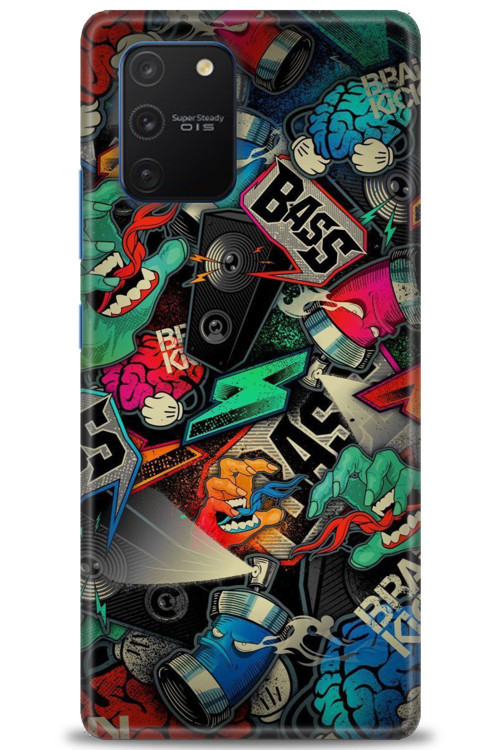 Samsung Galaxy A91 / S10 Lite Kılıf HD Baskılı Kılıf - Bass