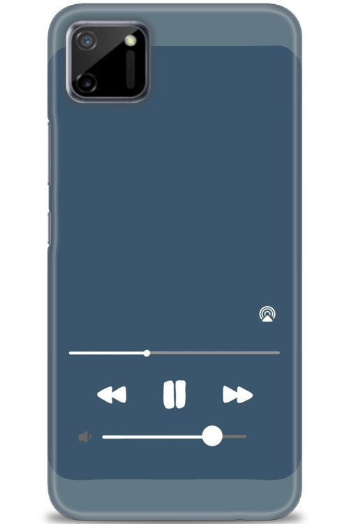 Realme C11 Kılıf HD Baskılı Kılıf - Müzik Çalar
