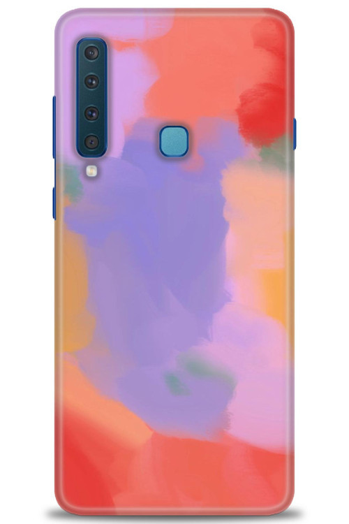 Samsung Galaxy A9 2018 Kılıf HD Baskılı Kılıf - Kırmızı