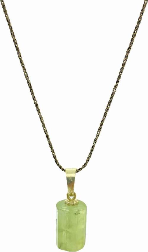 Doğal Yeşim Taşlı Bayan Kolye 