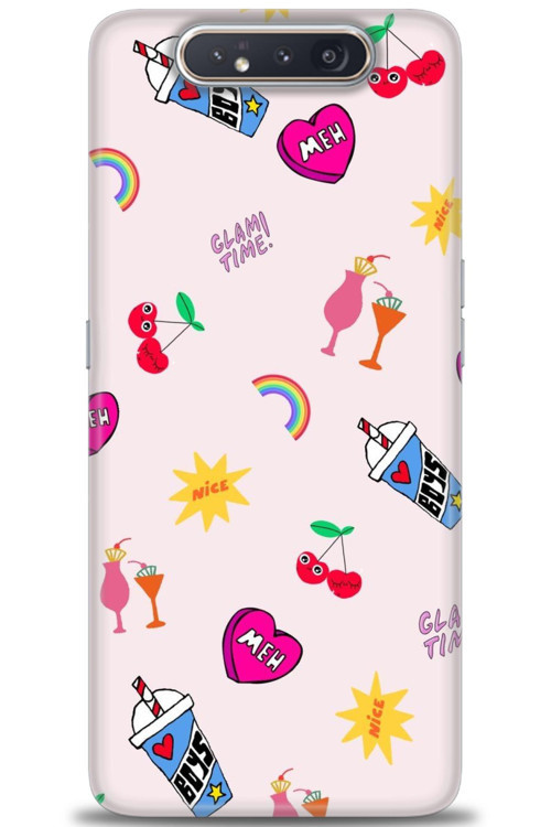Samsung Galaxy A80 Kılıf HD Baskılı Kılıf - Glam Time