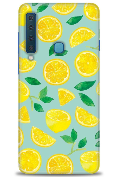 Samsung Galaxy A9 2018 Kılıf HD Baskılı Kılıf - Limon Dilimleri