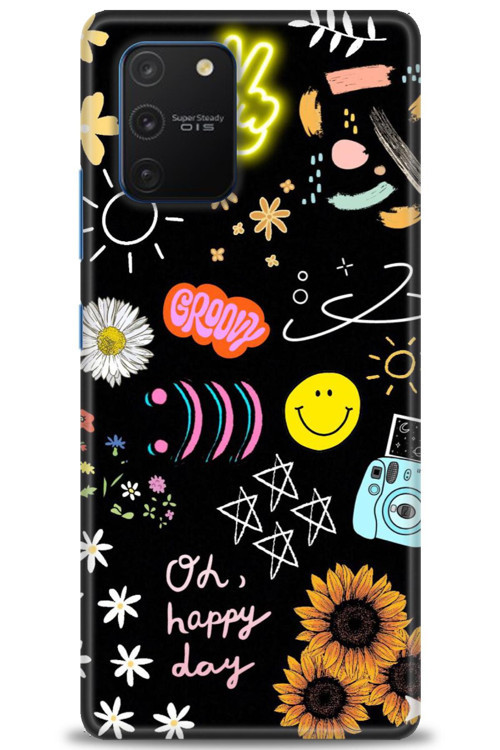 Samsung Galaxy A91 / S10 Lite Kılıf HD Baskılı Kılıf - Happy Day