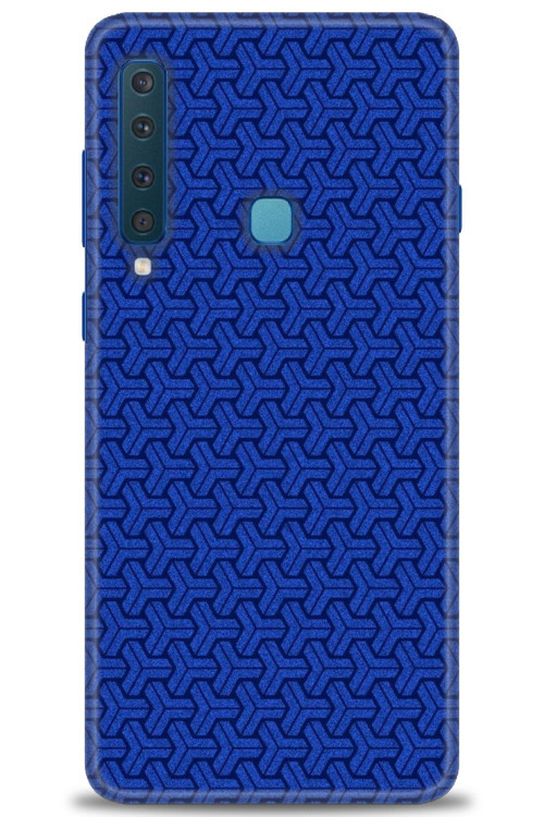 Samsung Galaxy A9 2018 Kılıf HD Baskılı Kılıf - Mavi Örüntü