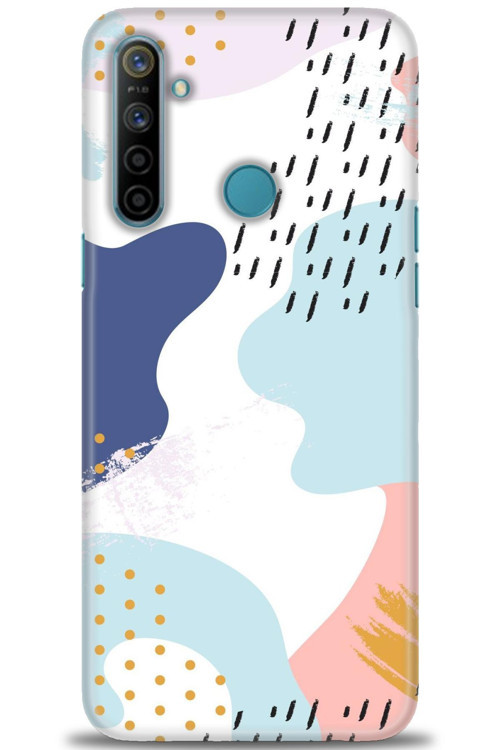 Realme C3 Kılıf HD Baskılı Kılıf - Renkler Renkler